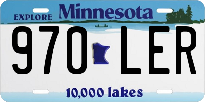 MN license plate 970LER