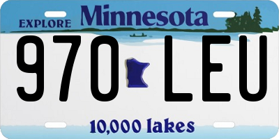 MN license plate 970LEU