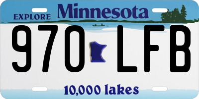 MN license plate 970LFB