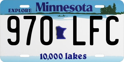 MN license plate 970LFC