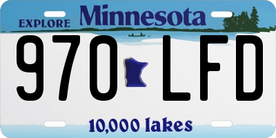 MN license plate 970LFD