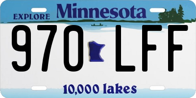 MN license plate 970LFF