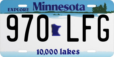 MN license plate 970LFG