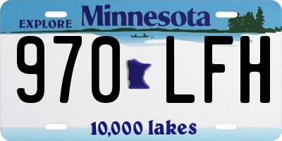 MN license plate 970LFH