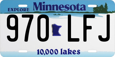 MN license plate 970LFJ