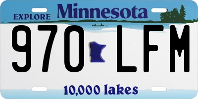 MN license plate 970LFM