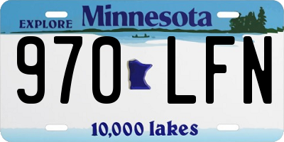 MN license plate 970LFN
