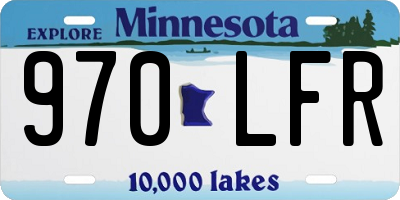 MN license plate 970LFR