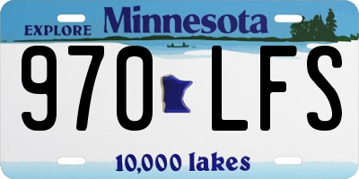 MN license plate 970LFS