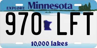 MN license plate 970LFT
