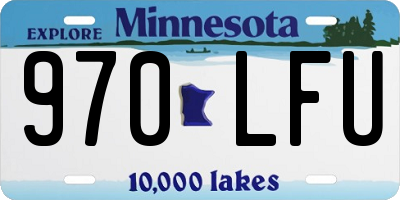 MN license plate 970LFU