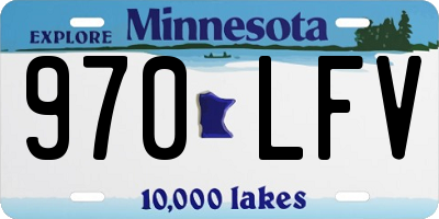 MN license plate 970LFV