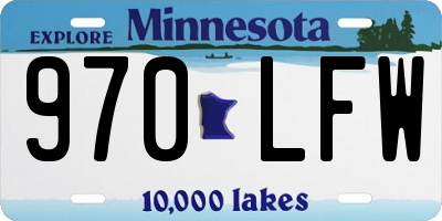 MN license plate 970LFW
