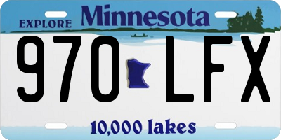 MN license plate 970LFX