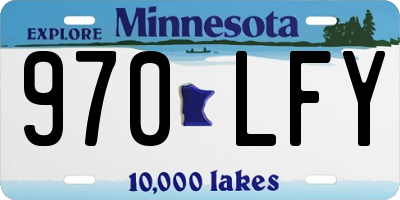 MN license plate 970LFY