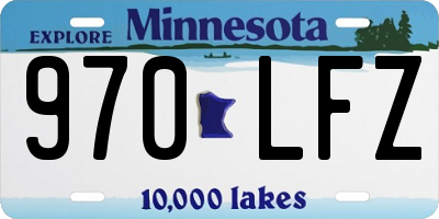 MN license plate 970LFZ