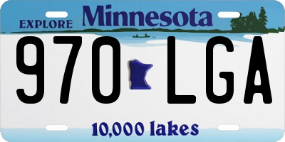 MN license plate 970LGA