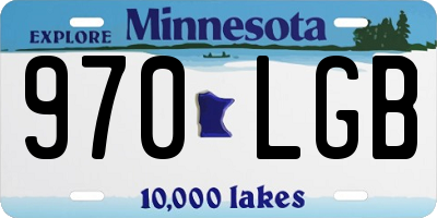 MN license plate 970LGB
