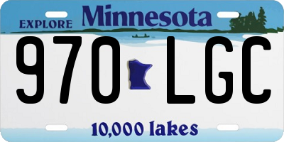 MN license plate 970LGC