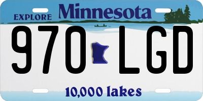 MN license plate 970LGD