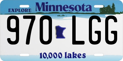 MN license plate 970LGG