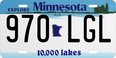 MN license plate 970LGL
