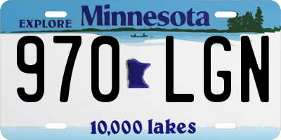 MN license plate 970LGN