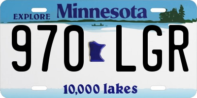 MN license plate 970LGR