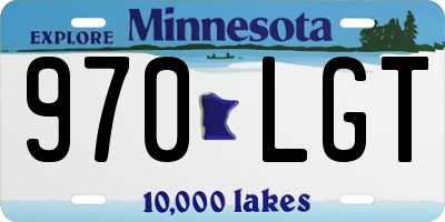 MN license plate 970LGT