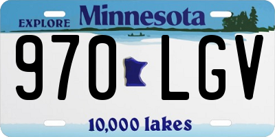 MN license plate 970LGV