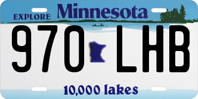 MN license plate 970LHB