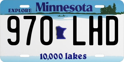 MN license plate 970LHD