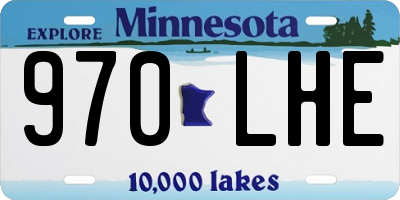 MN license plate 970LHE