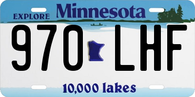 MN license plate 970LHF