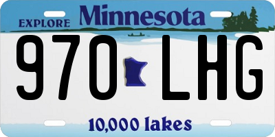 MN license plate 970LHG
