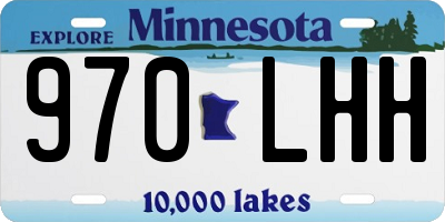 MN license plate 970LHH