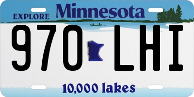 MN license plate 970LHI