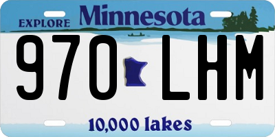 MN license plate 970LHM