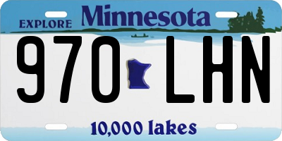 MN license plate 970LHN