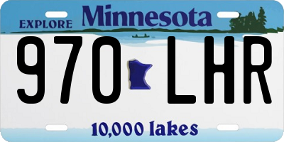 MN license plate 970LHR