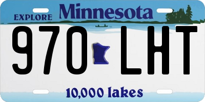 MN license plate 970LHT