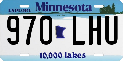 MN license plate 970LHU