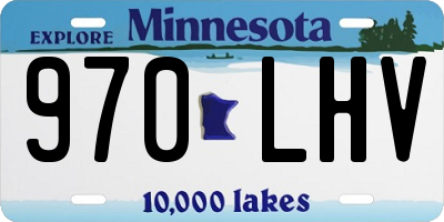 MN license plate 970LHV