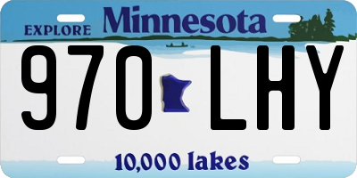 MN license plate 970LHY