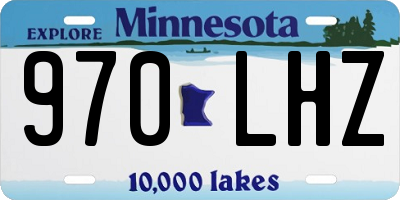 MN license plate 970LHZ
