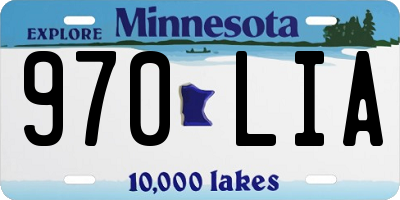 MN license plate 970LIA