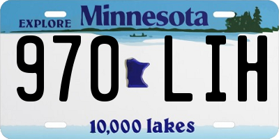 MN license plate 970LIH