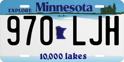 MN license plate 970LJH