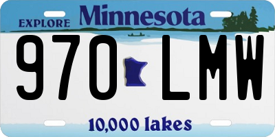 MN license plate 970LMW