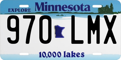 MN license plate 970LMX